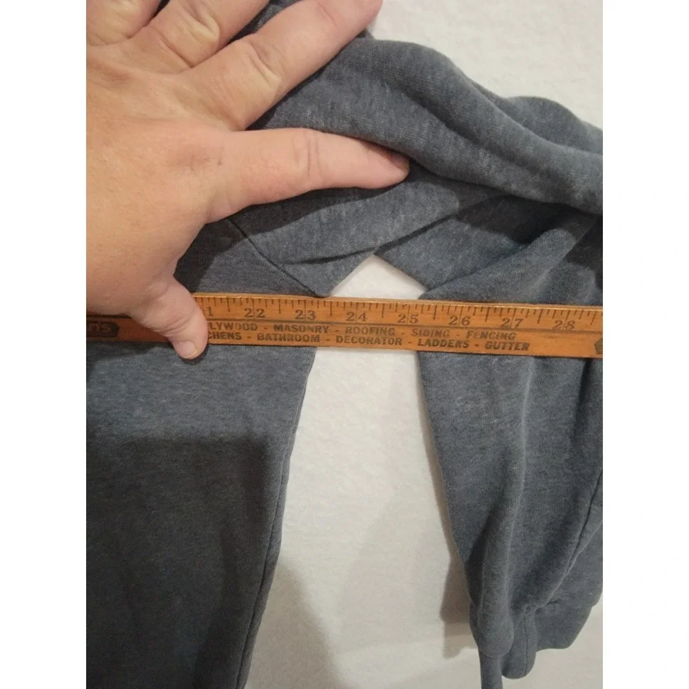 Adidas Mens Essentials Pullover Hoodie‎ Size Large Gray Embroidered Logo Fleece